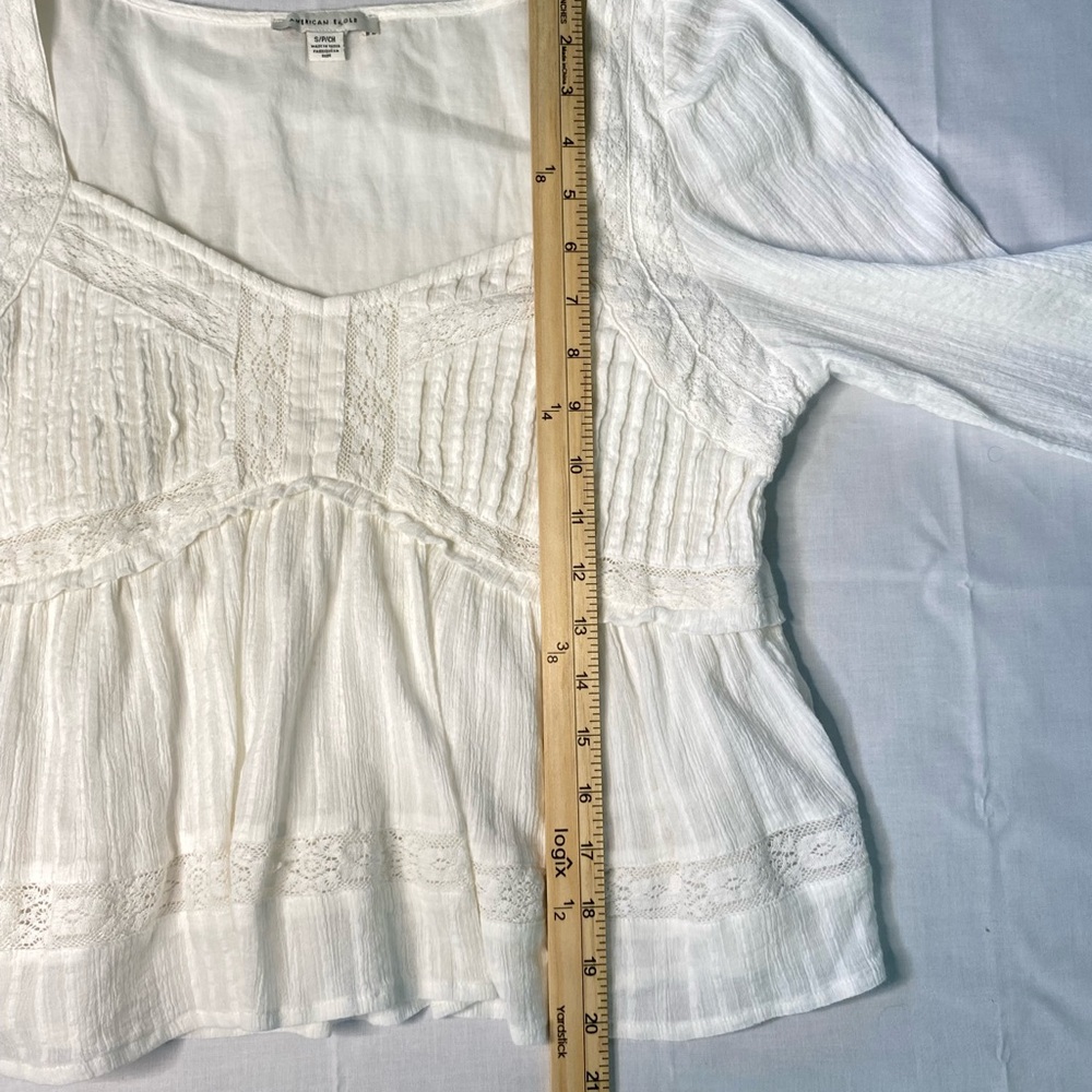 American Eagle Outfitters White Blouse - Picture 5 of 6